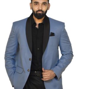 Regular-Fit (Sky Blue Color) Blazer